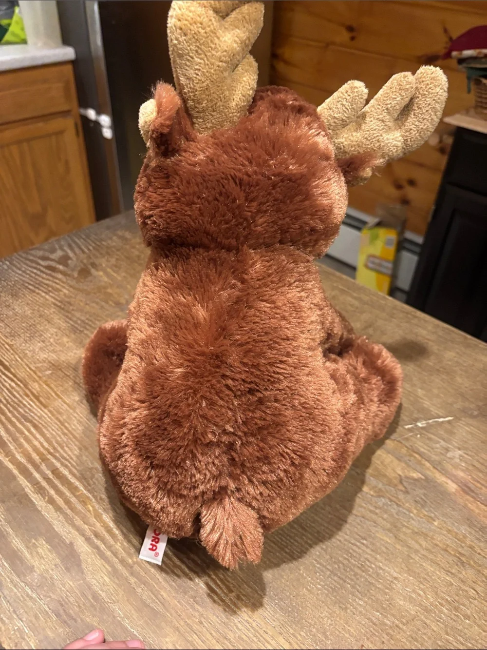 Brown Plush Moose Stuffed Animal - Soft Kids Toy